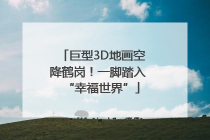 巨型3D地画空降鹤岗！一脚踏入“幸福世界”