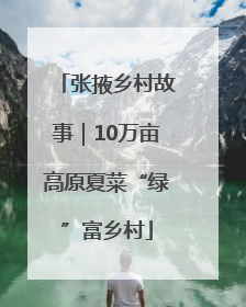 张掖乡村故事｜10万亩高原夏菜“绿”富乡村