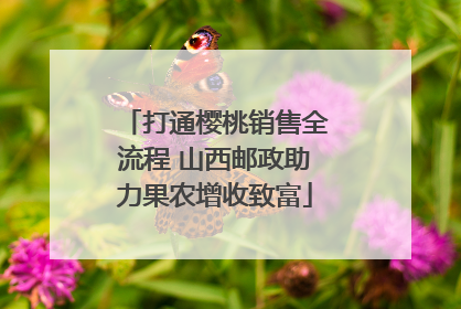 打通樱桃销售全流程 山西邮政助力果农增收致富