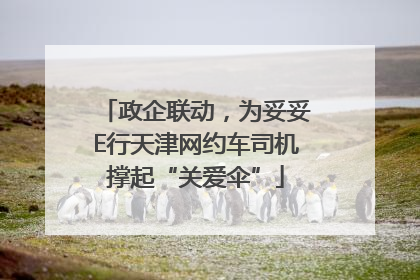 政企联动，为妥妥E行天津网约车司机撑起“关爱伞”