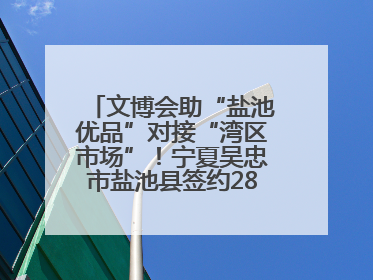 文博会助“盐池优品”对接“湾区市场”！宁夏吴忠市盐池县签约28.44亿元