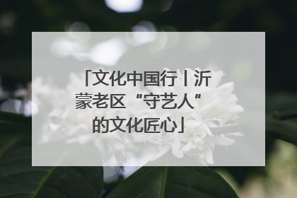 文化中国行丨沂蒙老区“守艺人”的文化匠心