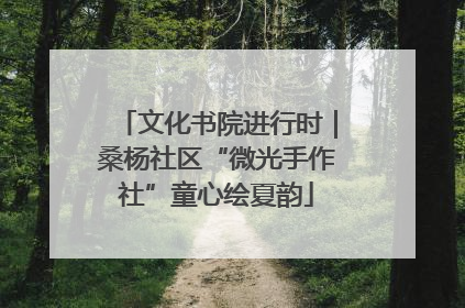 文化书院进行时｜桑杨社区“微光手作社”童心绘夏韵