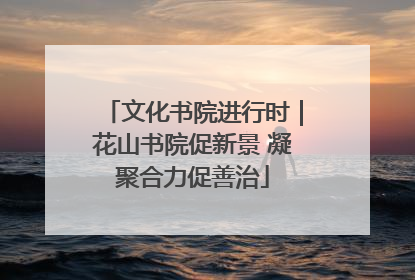 文化书院进行时｜花山书院促新景 凝聚合力促善治