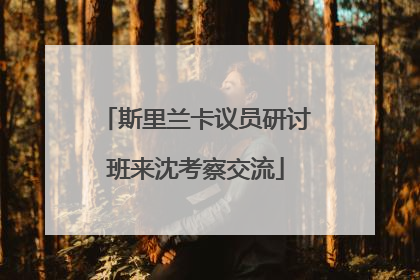 斯里兰卡议员研讨班来沈考察交流