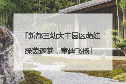 新都三幼大丰园区萌娃绿茵逐梦，童趣飞扬