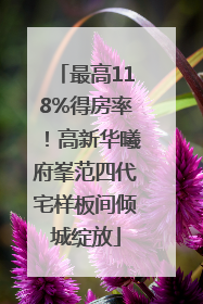 最高118%得房率！高新华曦府峯范四代宅样板间倾城绽放