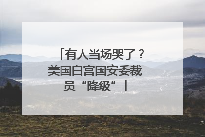 有人当场哭了？美国白宫国安委裁员“降级”
