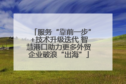 服务“靠前一步”+技术升级迭代 智慧港口助力更多外贸企业破浪“出海”