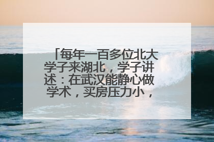 每年一百多位北大学子来湖北，学子讲述：在武汉能静心做学术，买房压力小，创业成本低