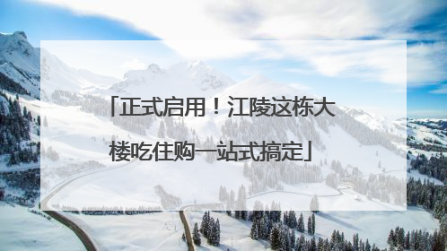 正式启用！江陵这栋大楼吃住购一站式搞定