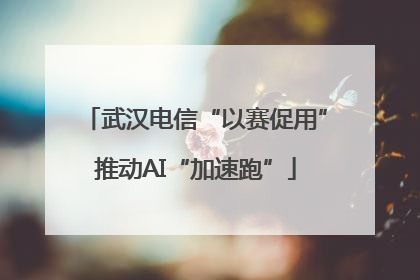 武汉电信“以赛促用”推动AI“加速跑”