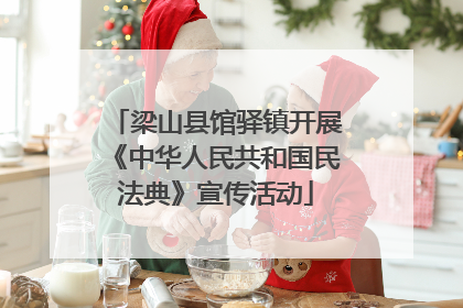 梁山县馆驿镇开展《中华人民共和国民法典》宣传活动