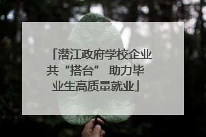 潜江政府学校企业共“搭台” 助力毕业生高质量就业