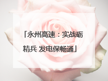 永州高速：实战砺精兵 发电保畅通