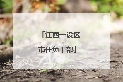 江西一设区市任免干部