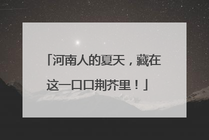 河南人的夏天，藏在这一口口荆芥里！