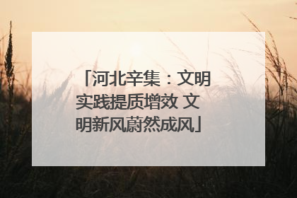 河北辛集：文明实践提质增效 文明新风蔚然成风