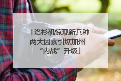 洛杉矶惊现新兵种 两大因素引爆加州“内战”升级