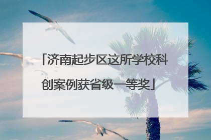 济南起步区这所学校科创案例获省级一等奖