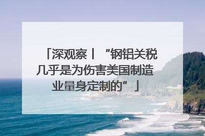 深观察丨“钢铝关税几乎是为伤害美国制造业量身定制的”