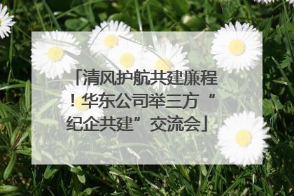 清风护航共建廉程！华东公司举三方“纪企共建”交流会
