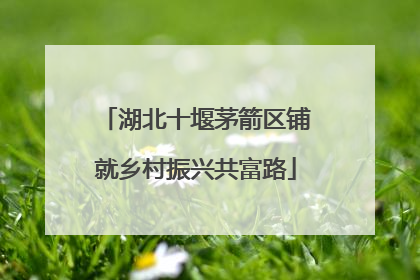 湖北十堰茅箭区铺就乡村振兴共富路
