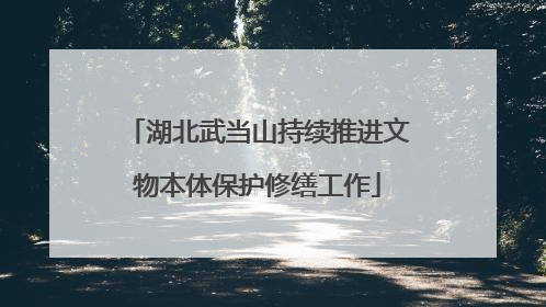 湖北武当山持续推进文物本体保护修缮工作