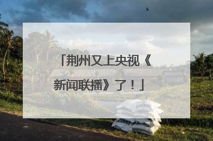 荆州又上央视《新闻联播》了！