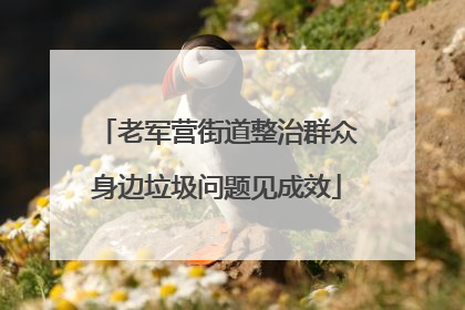 老军营街道整治群众身边垃圾问题见成效