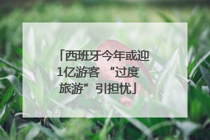 西班牙今年或迎1亿游客 “过度旅游”引担忧