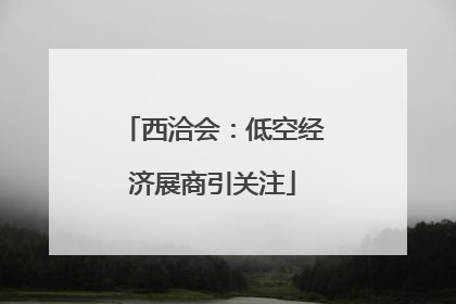 西洽会：低空经济展商引关注