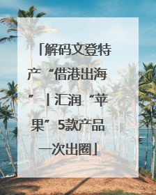 解码文登特产“借港出海”丨汇润“苹果”5款产品一次出圈
