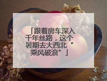 跟着房车深入千年丝路，这个暑期去大西北“乘风破浪”