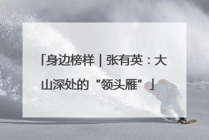 身边榜样｜张有英：大山深处的“领头雁”