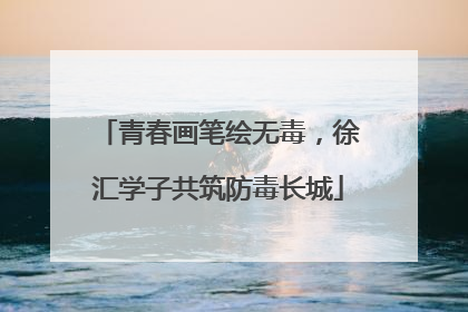 青春画笔绘无毒，徐汇学子共筑防毒长城