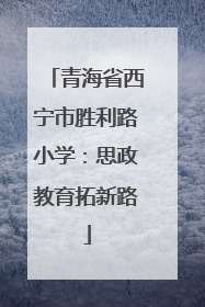 青海省西宁市胜利路小学：思政教育拓新路
