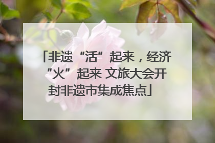 非遗“活”起来，经济“火”起来 文旅大会开封非遗市集成焦点