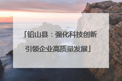 铅山县：强化科技创新 引领企业高质量发展
