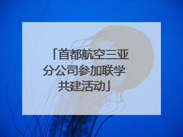 首都航空三亚分公司参加联学共建活动