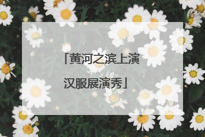 黄河之滨上演汉服展演秀