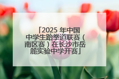 2025 年中国中学生跆拳道联赛（南区赛）在长沙市岳麓实验中学开赛