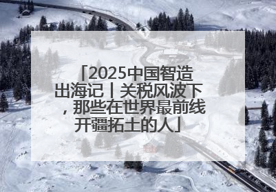2025中国智造出海记丨关税风波下，那些在世界最前线开疆拓土的人