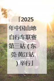 2025年中国山地自行车联赛第三站（东莞·黄江站）举行