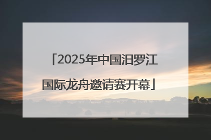 2025年中国汨罗江国际龙舟邀请赛开幕