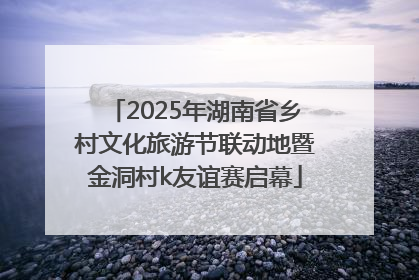2025年湖南省乡村文化旅游节联动地暨金洞村k友谊赛启幕