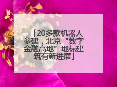 20多款机器人参建，北京“数字金融高地”地标建筑有新进展