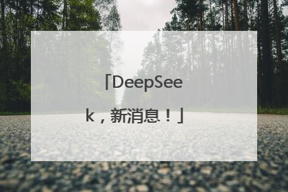 DeepSeek，新消息！