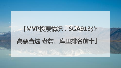 MVP投票情况：SGA913分高票当选 老詹、库里排名前十